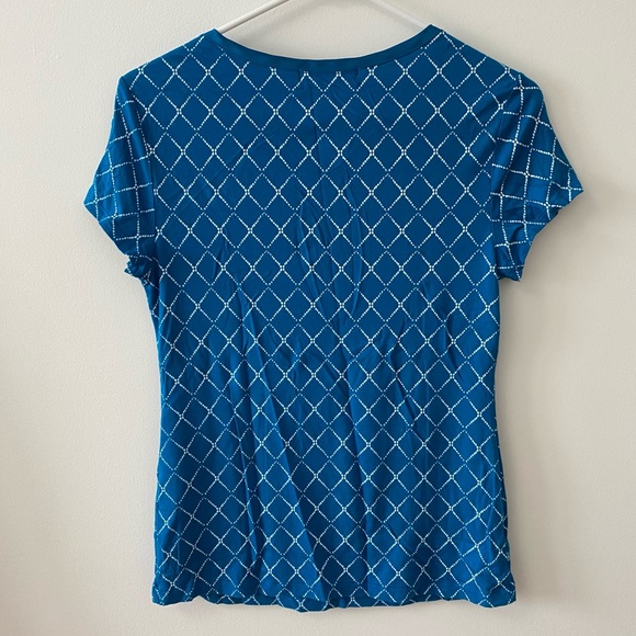 BANANA REPUBLIC LUXE TOUCH BLUE T-SHIRT - Picture 2 of 6